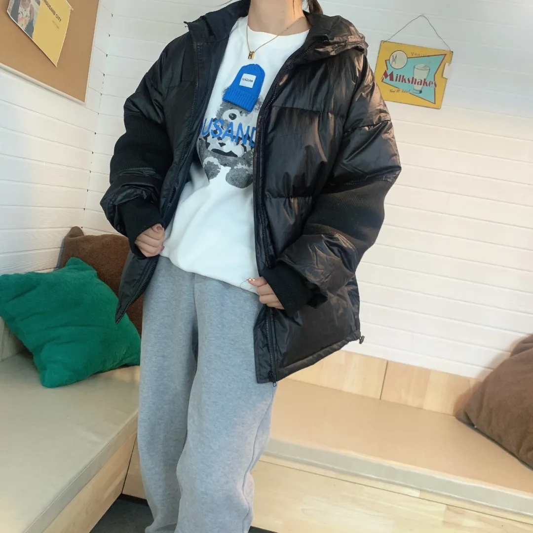 高品质女装羽绒服女士羊绒外套女装特厚棉服