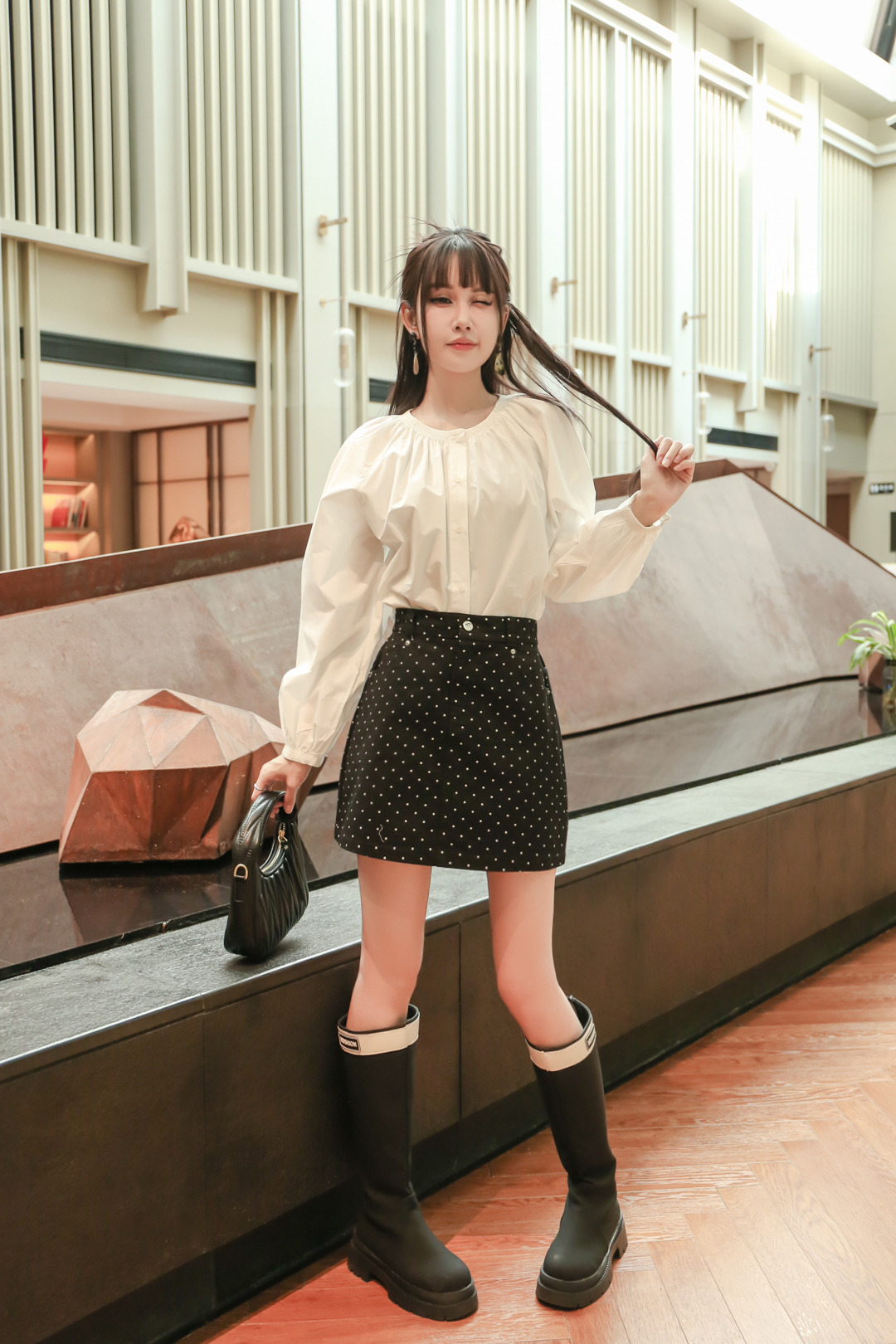 千城学院JK制服清纯和复古典雅国风穿搭