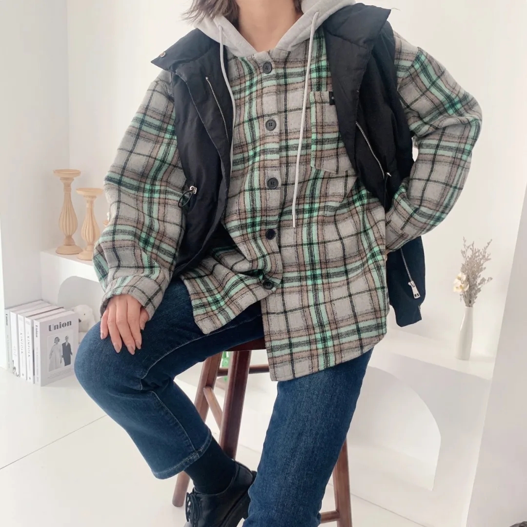 千城加厚外套女装长款大衣