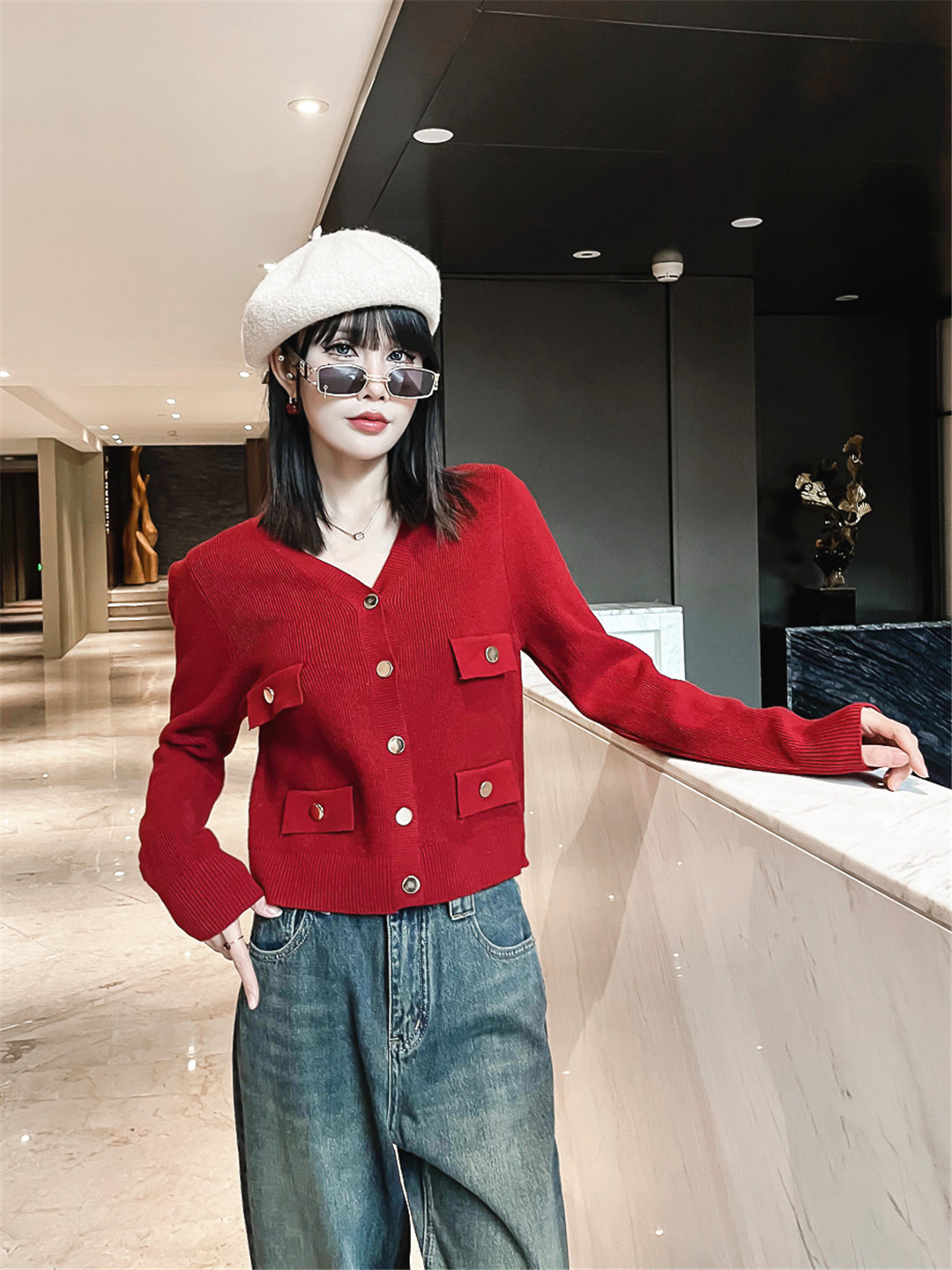 千城品牌女装设计师圣诞节新款时尚穿搭