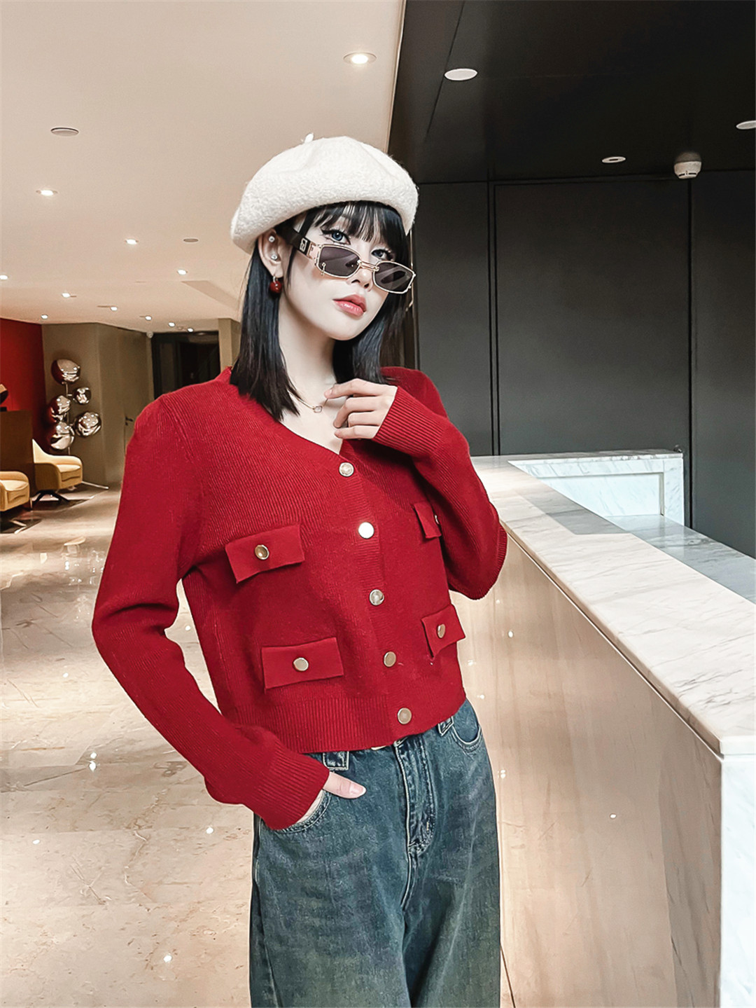 千城品牌女装设计师圣诞节新款时尚穿搭