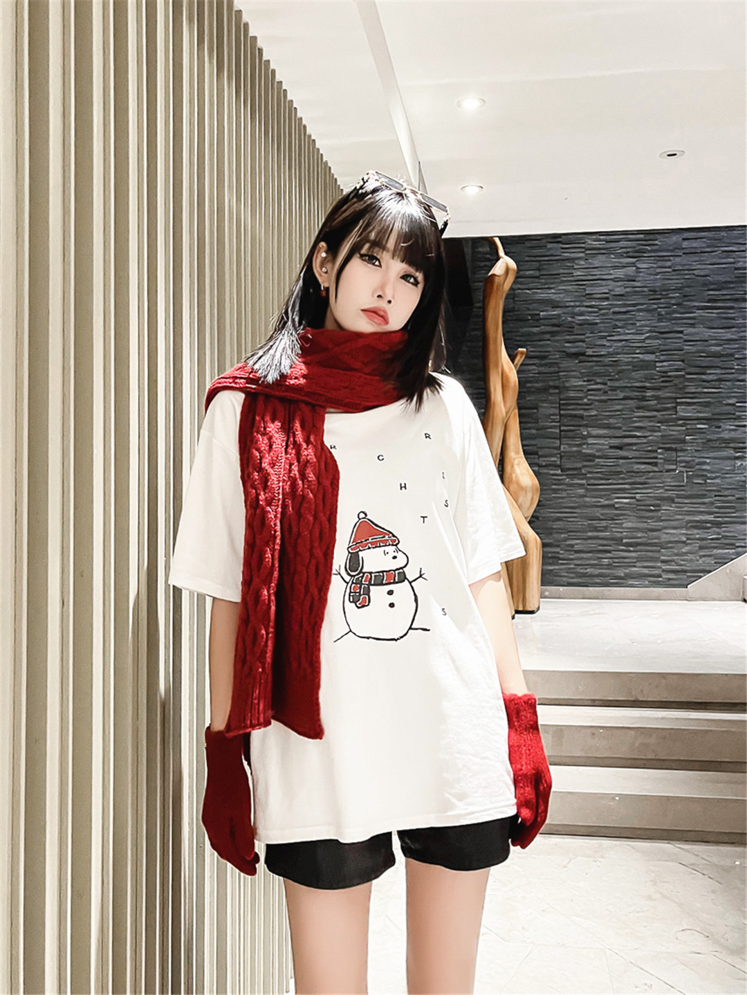 千城品牌女装设计师圣诞节新款时尚穿搭