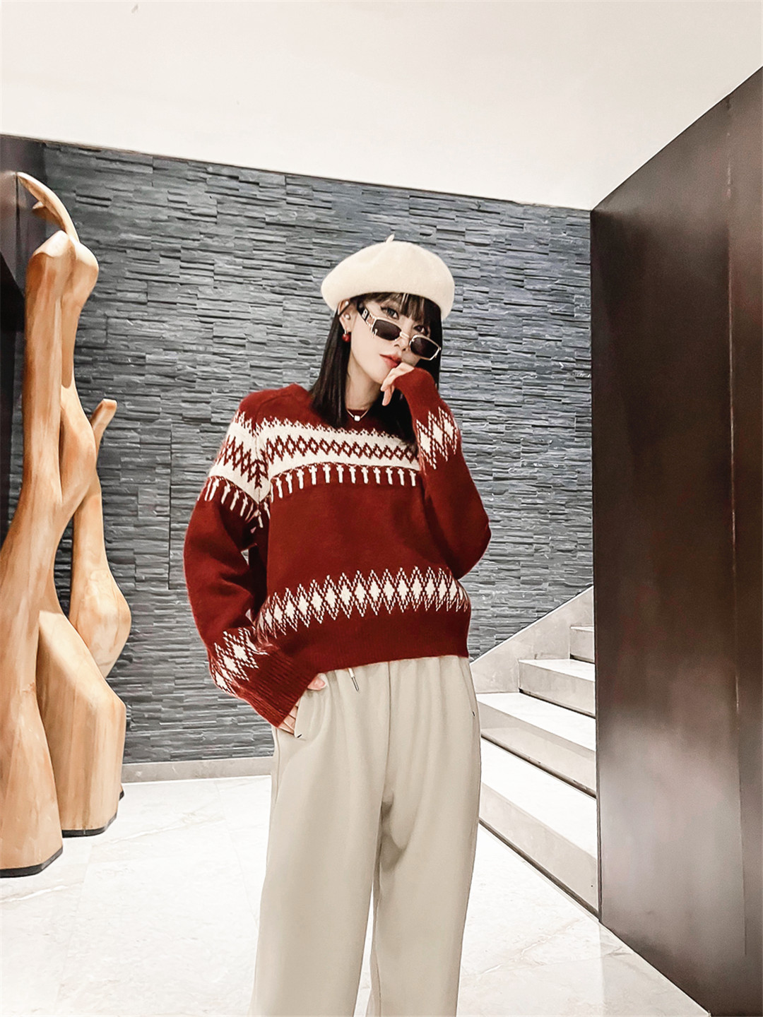 千城品牌女装设计师圣诞节新款时尚穿搭