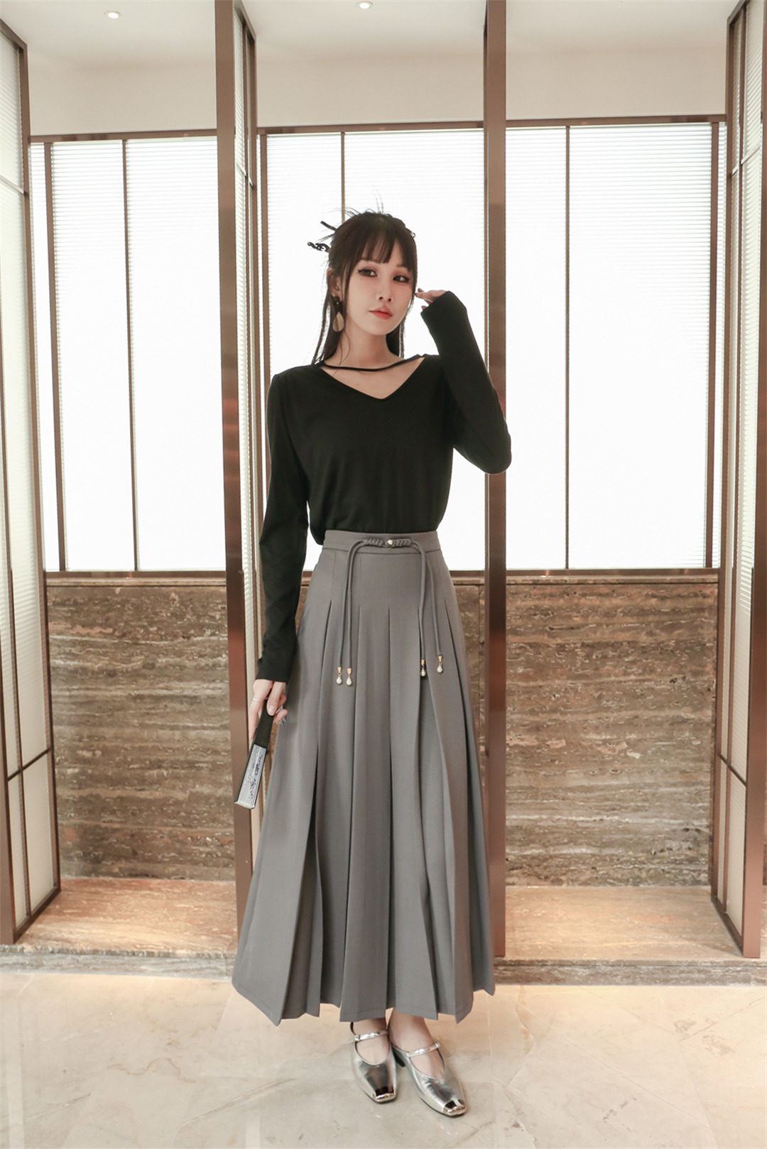 千城学院JK制服清纯和复古典雅国风穿搭